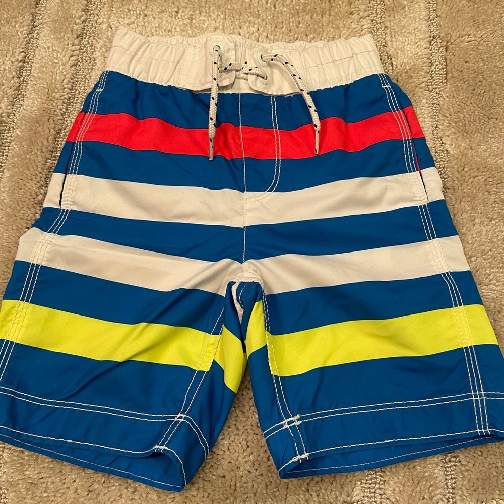 Gap striped swim trunks